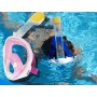 Oem - Masca de scufundare pliabila completa S / M roz - Accesorii plaja - IK382-1