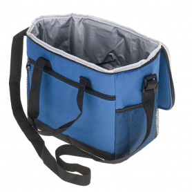 Oem - Geanta termo -izolanta de plaja sau camping 16 l albastru inchis - Accesorii plaja - IK385