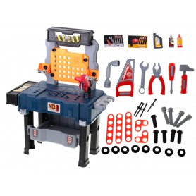Oem - Set masa de lucru cu 65 piese atelier bricolaj Diy jucarie pentru copii - Jucării educative - IK388-1