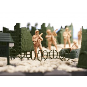 Oem - Set figurine, soldati, baza militara cu 114 piese pentru copii - Jucării educative - IK405