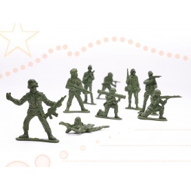 Oem - Set figurine, soldati, baza militara cu 114 piese pentru copii - Jucării educative - IK405