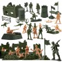 Oem - Set figurine, soldati, baza militara cu 114 piese pentru copii - Jucării educative - IK405
