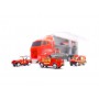Oem - Camion transportor cu 6 masini metalice pompieri - Jucării interior - IK408