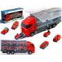 Oem - Camion transportor cu 6 masini metalice pompieri - Jucării interior - IK408