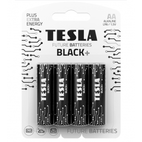 TESLA - Set 4 baterii alcaline AA LR6 TESLA BLACK B4 1.5V - Format AA - TZ862