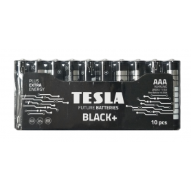 Set of 10 alkaline batteries AAA LR03 TESLA BLACK 1.5V
