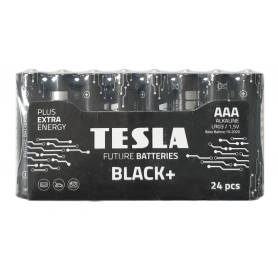 TESLA - Set of 24 alkaline batteries AAA LR03 TESLA BLACK 1.5V - Size AAA - TZ868