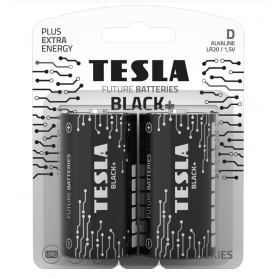TESLA - Set of 2 alkaline batteries D LR20 TESLA BLACK 1.5V - Size C D 4.5V XL - TZ870