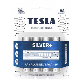 TESLA - Set of 4 non-rechargeable Tesla AA LR6 1.5V manganese alkaline batteries without mercury - Size AA - TZ887