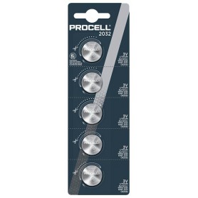 Duracell - Set of 5 Duracell Procell CR2032 lithium batteries - Button cells - BLR044