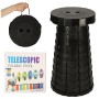 Oem - Scaun telescopic pliabil, pentru camping sau pescuit diametru 24.5 cm negru - Accesorii grădină - IK390