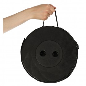 Oem - Scaun telescopic pliabil, pentru camping sau pescuit diametru 24.5 cm negru - Accesorii grădină - IK390