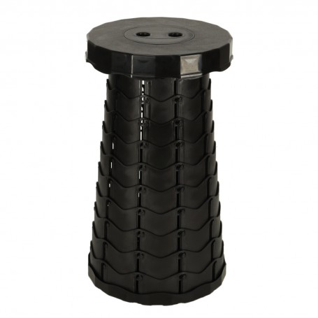 Oem - Scaun telescopic pliabil, pentru camping sau pescuit diametru 24.5 cm negru - Accesorii grădină - IK390
