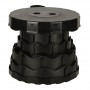 Oem - Scaun telescopic pliabil, pentru camping sau pescuit diametru 24.5 cm negru - Accesorii grădină - IK390