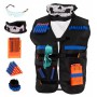 Oem - Set vesta tactica Nerf cu accesorii lansator si echipament - Jucării exterior - IK392