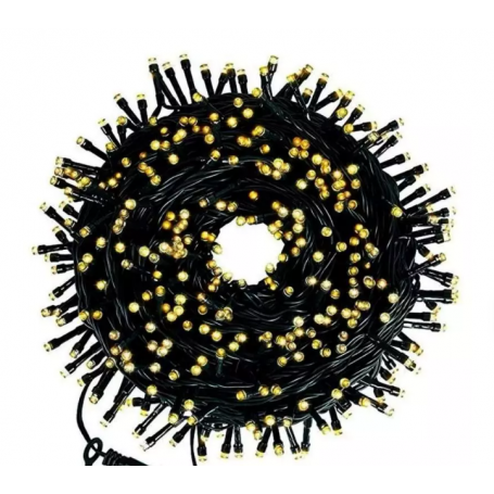 Oem - Ghirlanda luminoasa decorativa cu 100 LED-uri alb cald 10M - Lumini Crăciun - IK419