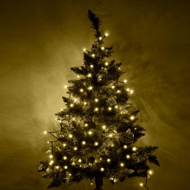 Oem - Ghirlanda luminoasa decorativa cu 100 LED-uri alb cald 10M - Lumini Crăciun - IK419