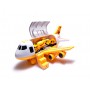 Oem - Avion de transport cu 3 masini vehicule constructii si semne de circulatie - Jucării interior - IK438