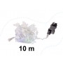 Oem - Instalatie fulgi de zapada 10M cu 100 led-uri multicolor - Lumini Crăciun - IK424