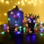 Oem - Instalatie fulgi de zapada 10M cu 100 led-uri multicolor - Lumini Crăciun - IK424