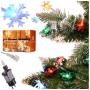 Oem - Instalatie fulgi de zapada 10M cu 100 led-uri multicolor - Lumini Crăciun - IK424