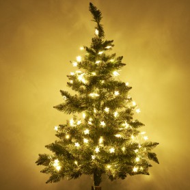 Oem - Instalatie cu leduri model stelute 10 M cu 100 led-uri, alb cald - Lumini Crăciun - IK426