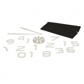 Oem - Ceas de perete decorativ modern, fara rama 80 - 120 cm argintiu - Decorațiuni casă - IK430