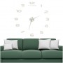 Oem - Ceas de perete decorativ modern, fara rama 80 - 120 cm argintiu - Decorațiuni casă - IK430