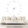 Oem - Ceas de perete decorativ modern, fara rama 80 - 120 cm argintiu - Decorațiuni casă - IK430