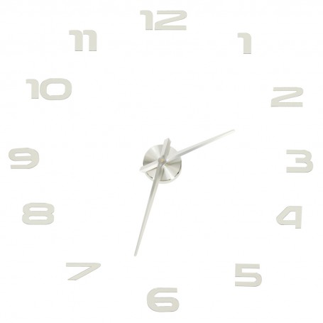 Oem - Ceas de perete decorativ modern, fara rama 80 - 120 cm argintiu - Decorațiuni casă - IK430