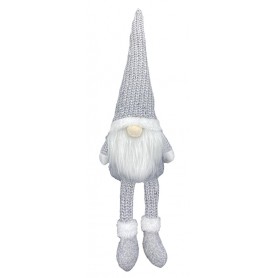 Oem - Gray Christmas gnome with white beard 47cm - Other Christmas accessories - IK434