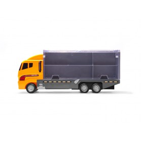 Oem - Camion transportor cu 6 mașini metalice de constructe - Jucării interior - IK468