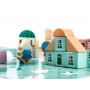 Oem - Set 181 piese, blocuri din lemn pentru copii, puzzel educational - Jucării creative - IK454