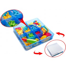 Oem - Set Bormasina Electrica cu 261 piese, jucarie educativa si interactiva - Jucării creative - IK450
