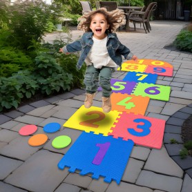 Oem - Covoras de joaca pentru copii, din spuma, tip puzzle, Sotron - Jucarii educative - IK476