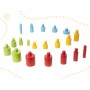 Oem - Set Cilindri Montessori lemn , multicolor 20 elemete - Jucării educative - IK493