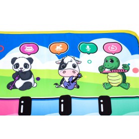 Oem - Jucarie interactiva covor muzical cu animale, model piano 110 cm - Alte accesorii pentru copii și bebeluși - IK542