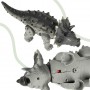 Oem - Dinozaur Triceratops electric cu baterii, lumini si sunete, miscari realiste, gri - Jucarii interior - IK537