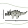 Oem - Dinozaur Triceratops electric cu baterii, lumini si sunete, miscari realiste, gri - Jucarii interior - IK537