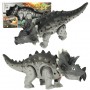 Oem - Dinozaur Triceratops electric cu baterii, lumini si sunete, miscari realiste, gri - Jucarii interior - IK537