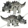 Oem - Dinozaur Triceratops electric cu baterii, lumini si sunete, miscari realiste, gri - Jucarii interior - IK537
