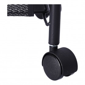 Oem - Raft multifunctional din metal, pe roti cu patru nivele, negru - Alte accesorii pentru casă - TZ849