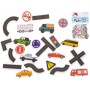 Oem - Set 23 piese de puzzle cu masini si strada din spuma, jucarie de baie - Jucării educative - IK496