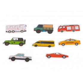 Oem - Set 23 piese de puzzle cu masini si strada din spuma, jucarie de baie - Jucării educative - IK496
