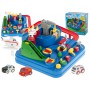 Oem - Pista de curse cu obstacole, 3 masinute si helicopter, interactiva, din plastic, Multicolor, 32 x 32 x 24 cm - Jucării ...