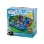 Oem - Pista de curse cu obstacole, 3 masinute si helicopter, interactiva, din plastic, Multicolor, 32 x 32 x 24 cm - Jucării ...