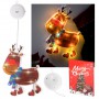 Oem - Decor fereastra Ren, cu 10 LED-uri, lumina alb rece, inaltime 23 cm - Lumini Crăciun - IK529