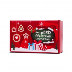 Oem - Instalatie pentru Craciun model brad, perdea luminoasa cu LED 3M 10 Becuri - Lumini Crăciun - IK523