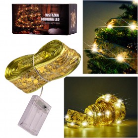 Oem - Installation, strip for Christmas tree, 10 m, gold - Interior and exterior lights - IK517