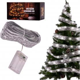 Oem - Installation, strip for Christmas tree, 10 m, silver - Interior and exterior lights - IK518-1